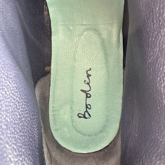 Boden Polka Dot Suede Desert‎ Boots Women’s Size 8 Navy Blue Lace Up Ankle Shoes - Picture 15 of 16